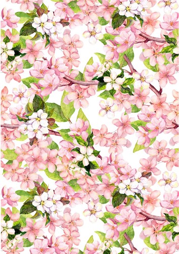 Cake topper cherry blossom - topper,