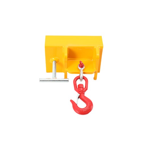 Forklift mounted lifting hook - mounted,