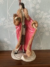 Coalport Roaring Twenties Hand Painted Tall Figurine ‘Millie’ Original Packaging