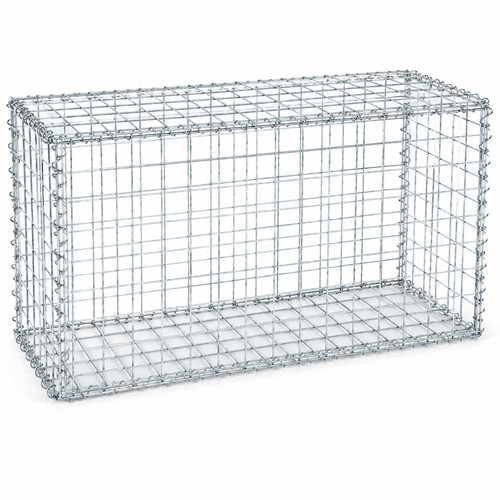 Galvanised gabion basket - galvanised, cage