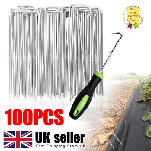 100pcs garden pegs pins - 100pcs,
