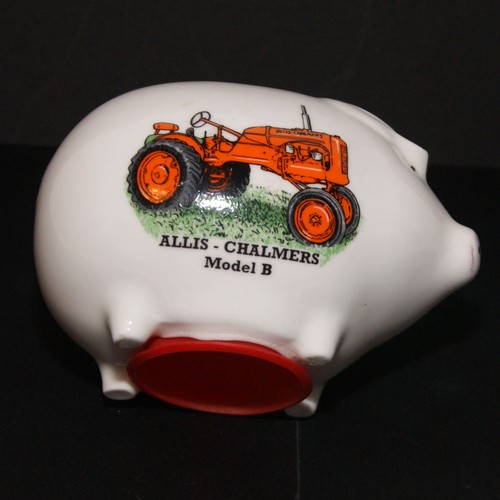 Ceramic vintage tractor - vintage,