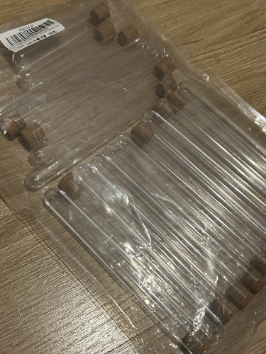 Cork test tubes plastic - cork,