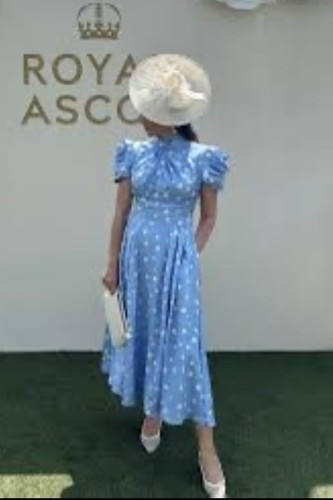 Coast polka dot satin midi - coast,