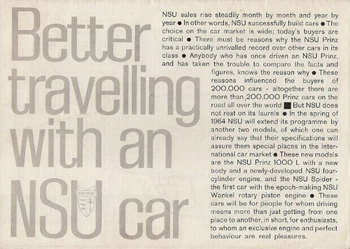 Nsu range 1963 - range, 1963-64