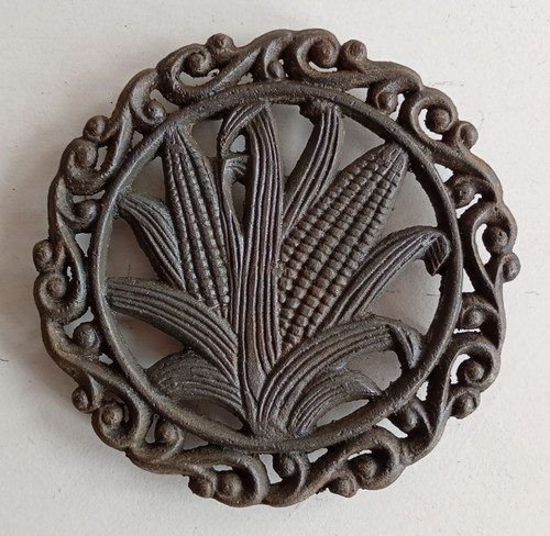 Vintage cast iron - cast, plate