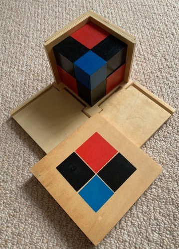 Montessori binomial cube - binomial, –