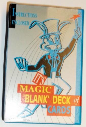 Blank deck tapered magic trick - deck,