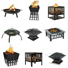 OUTDOOR FIRE PIT GARDEN FIRE PIT CAMPING PATIO HEATER LARGE LOG BURNER BBQ