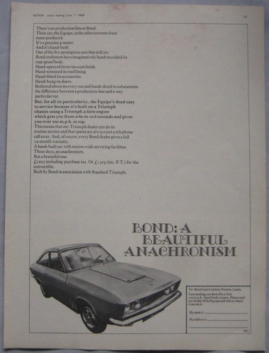 1969 bond equipe original - 1969,
