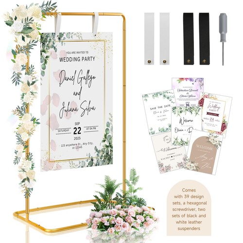 Wedding sign holder - sign,
