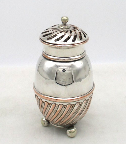 Rare silver plated pot pourri - silver,