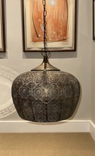 Vintage Moroccan Zinc Lamp