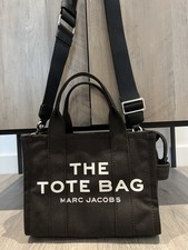 Marc Jacobs The Tote Bag Black Small Canvas Crossbody Bag