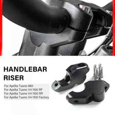 For Aprilia Tuono 660 V4 1100 17+ 30mm Handlebar Riser Clamp Height Mount Black