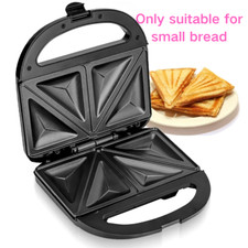 Toastie Maker 2 Slice Sandwich Toaster Non-Stick Machine Easy Clean 750W New