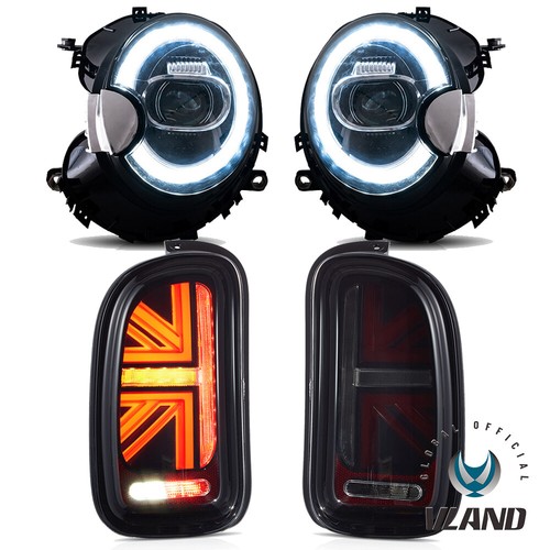 Vland led headlights smoked - headlights,