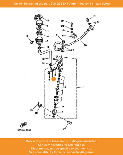 Yamaha joint 2vn - joint,, oem
