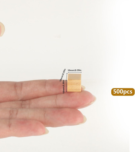Small wooden cubes - small, (500)