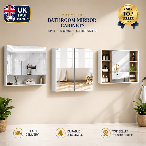 Bathroom mirror cabinet door - cabinet,