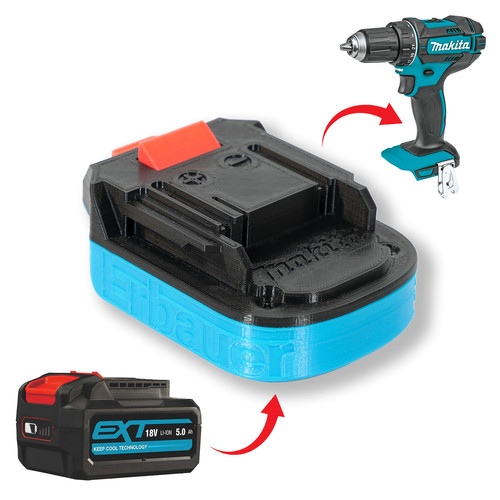 Battery adapter for - erbauer, /