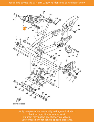 Yamaha shock absorber assy - yamaha,