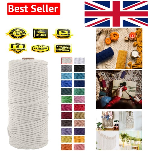 Natural 3mm cotton - natural,