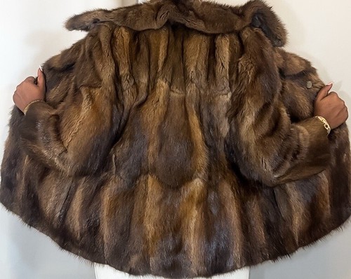 Real fur deep rusty brown - rusty,