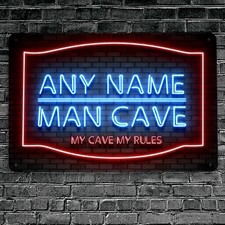 Personalised Man Cave Blue