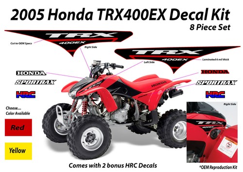 2005 honda trx 400ex - trx, decal