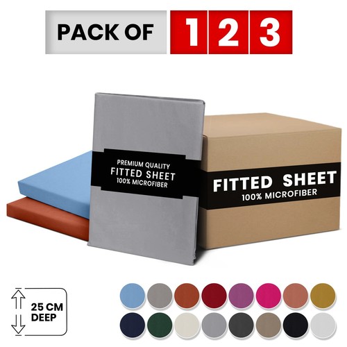 Deep fitted sheet single - deep,