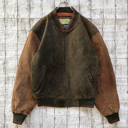 Stratojac suede leather jacket - suede,