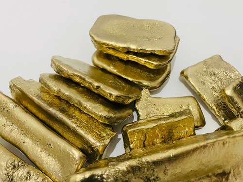 Gold bars 220g recycled - gold, bars,