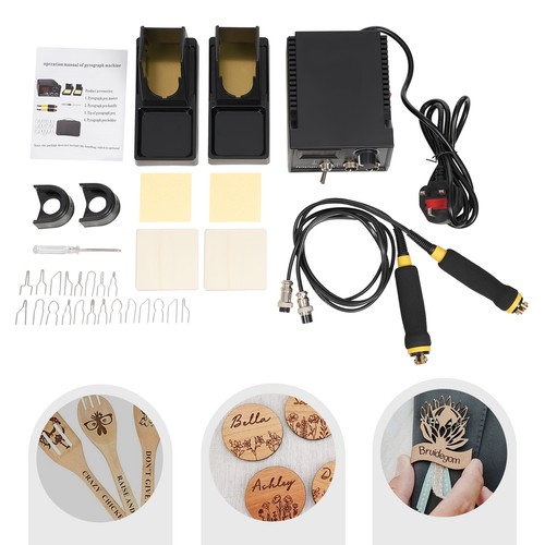Wood burner pyrography kit - burner,
