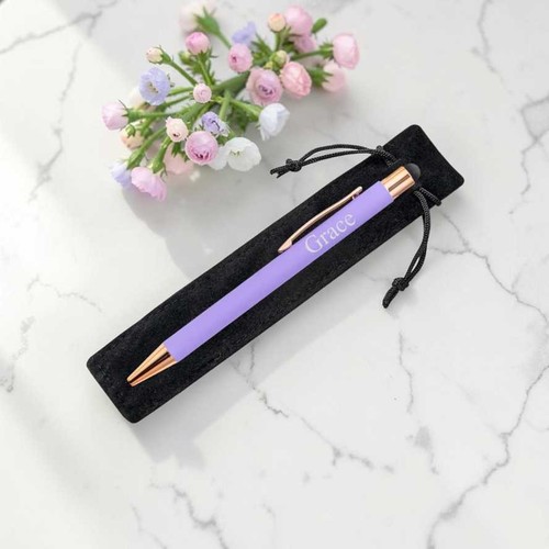 Personalised purple pen with - pen,
