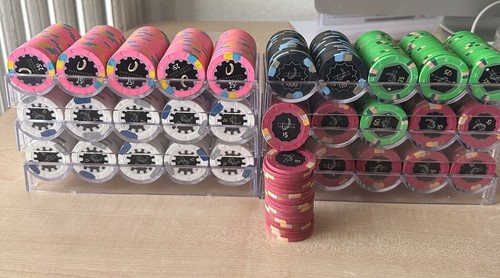 Cash set poker chips horseshoe - cash,