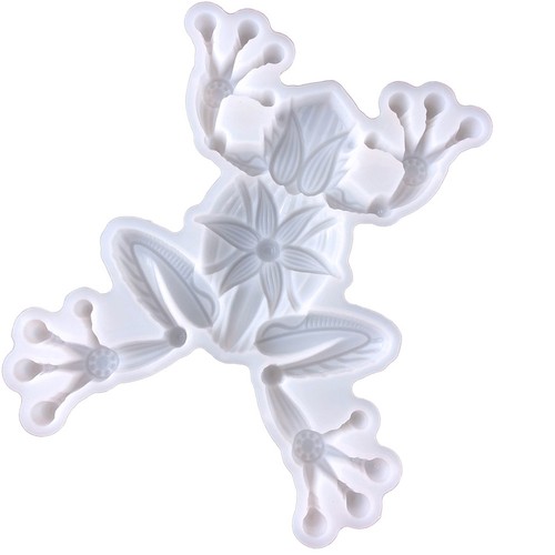 White silicone frog mold - silicone,