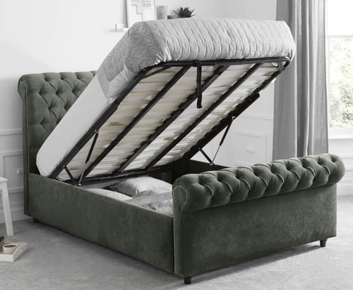 Chesterfield sleigh bed gas - |,