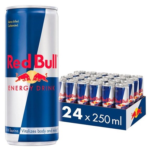 Red bull energy drink 250ml - red,