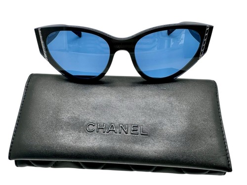 Chanel sunglasses cateye blue - sunglasses,