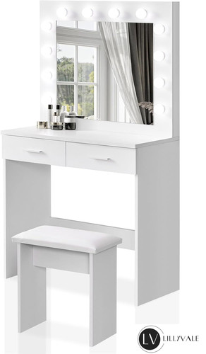 White vanity dressing table - vanity,