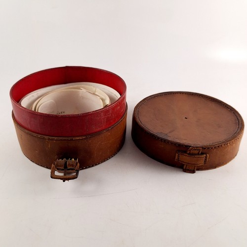 Vintage leather collar - leather, box