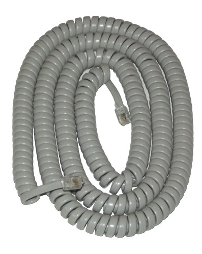 Extra long grey coiled - coiled, curly