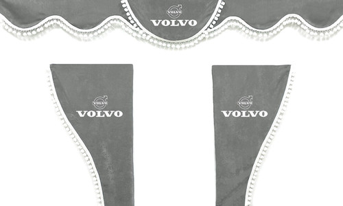 Truck curtains grey - grey, with