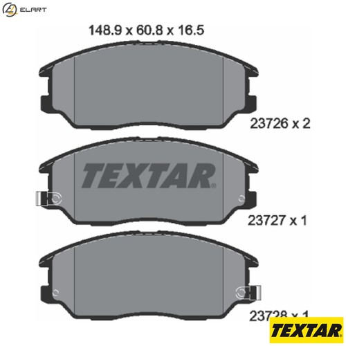 Brake pad set - disc,