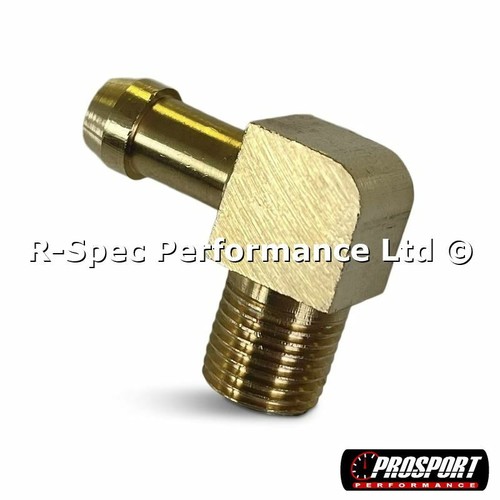 Npt brass degree boost - brass, 90