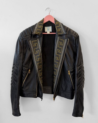 Versace leather studded - versace,
