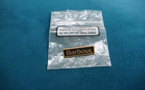 Vintage barbour jacket badge - barbour,