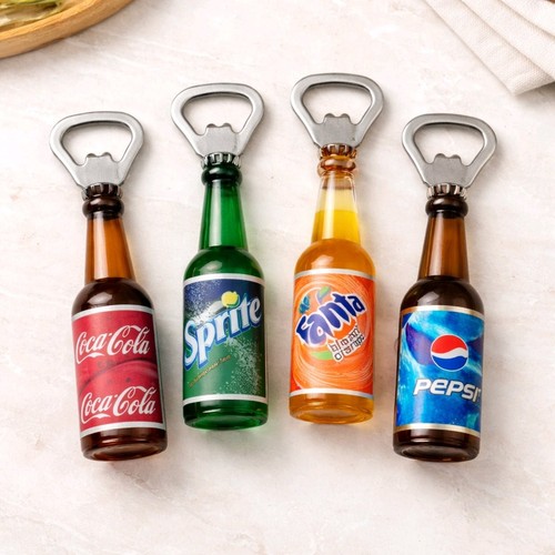 Soda pop bottle opener fridge - soda,