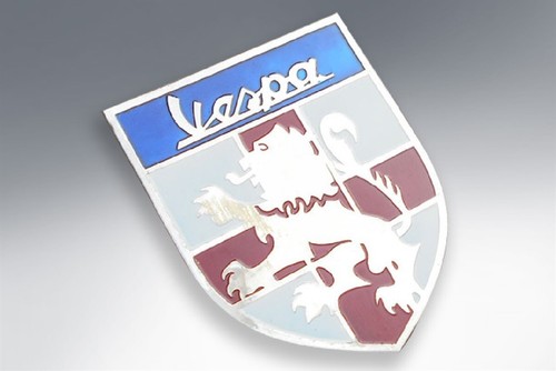 Vespa logo shield badge - shield,